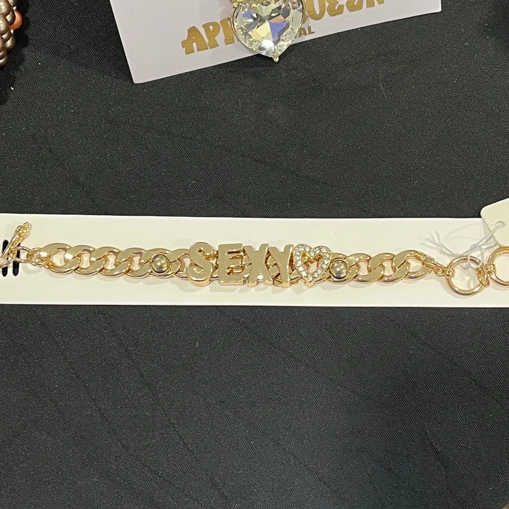 NWT Gold tone SEXY Women's Bracelet